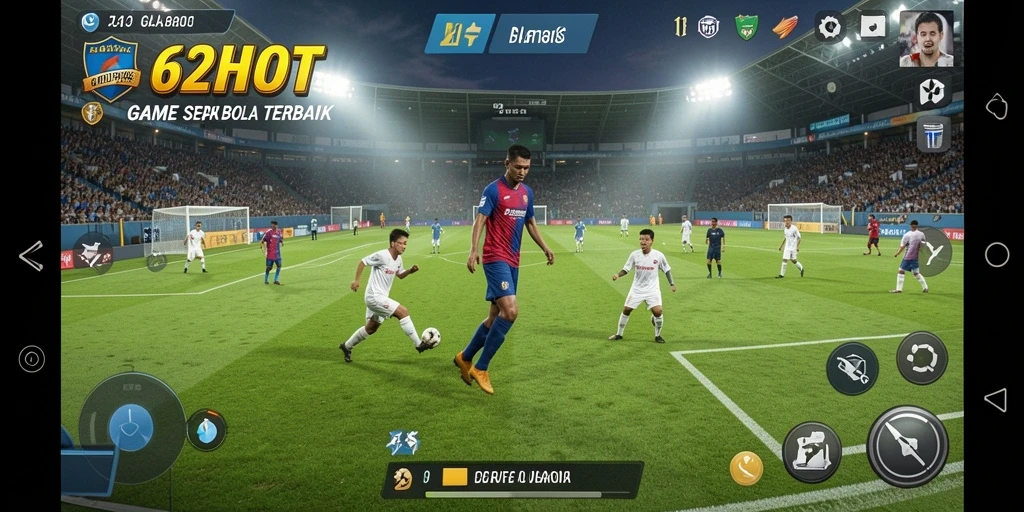 Tampilan gameplay menarik dari 62HOT yang memukau penggemar sepak bola.