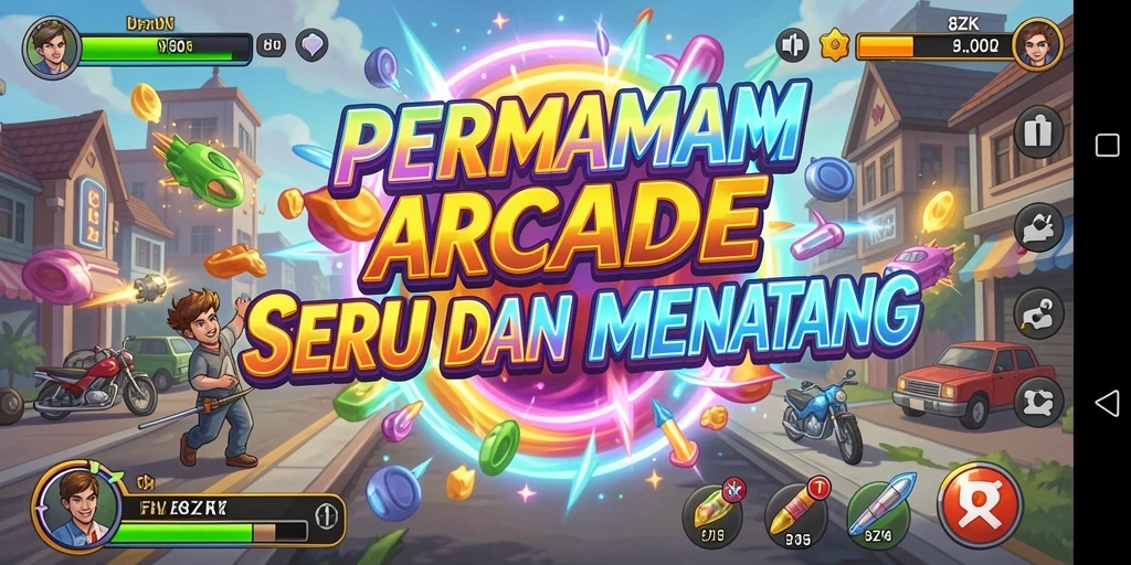 Tampilan gameplay seru dari 8ZK yang menguji kecepatan dan ketepatan.