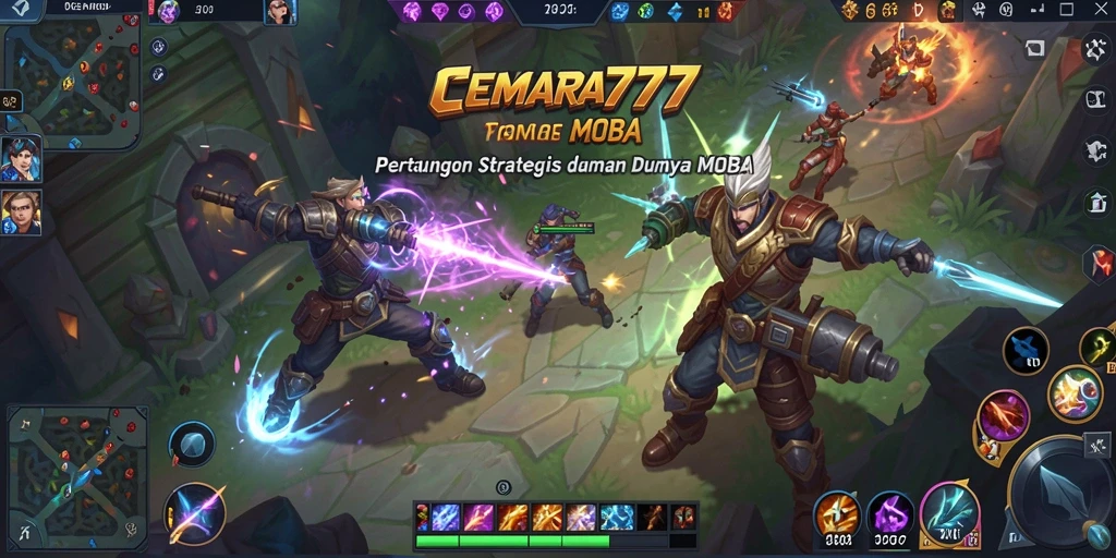 Tampilan seru dan penuh aksi dalam gameplay CEMARA777.