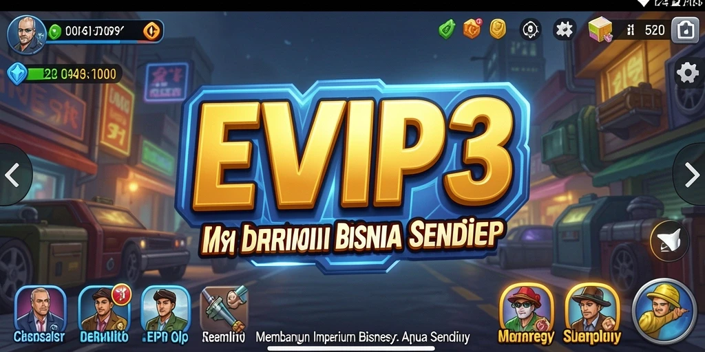Tampilan gameplay EVIP3 yang seru dan interaktif.