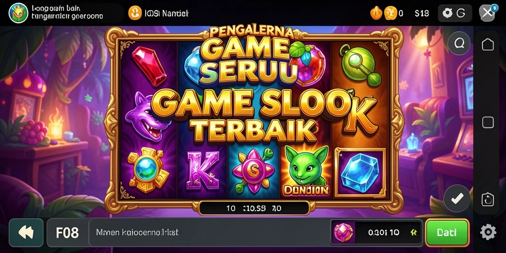 Screenshot gameplay F08 menampilkan putaran slot yang mendebarkan.
