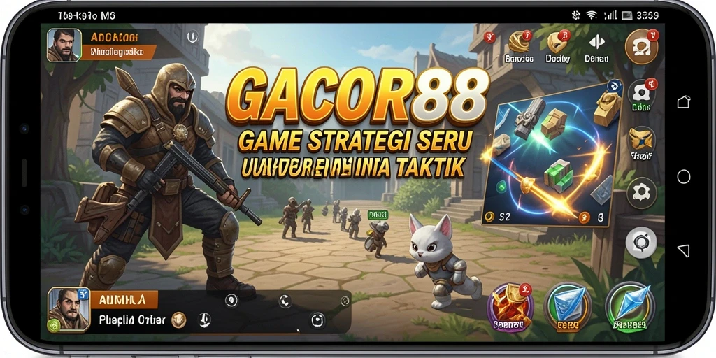 Screenshot gameplay GACOR88 menampilkan strategi yang mendebarkan.