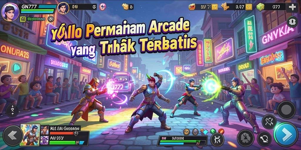 Screenshot permainan GN777 menampilkan aksi seru dalam gameplay Arcade.