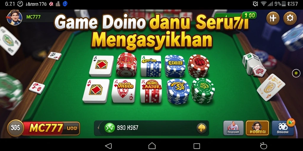 Screenshot gameplay seru dalam MC777 dengan antarmuka menarik.