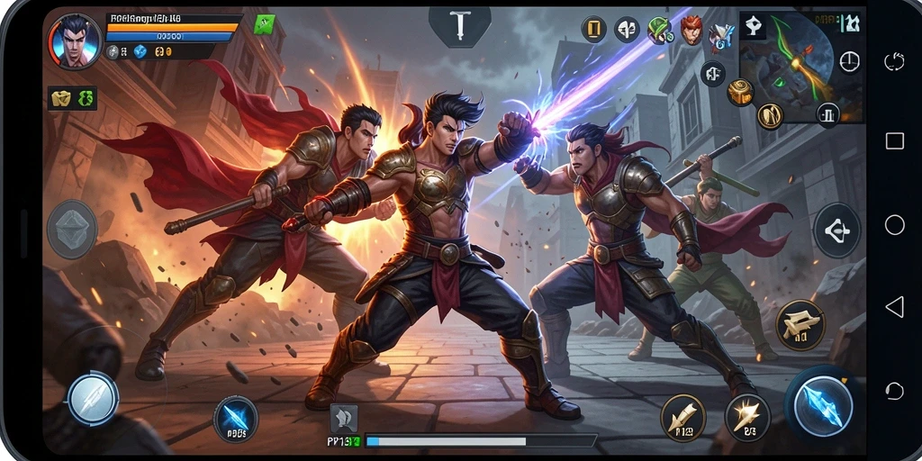 Tampilan gameplay PP123 yang menegangkan dan penuh aksi.