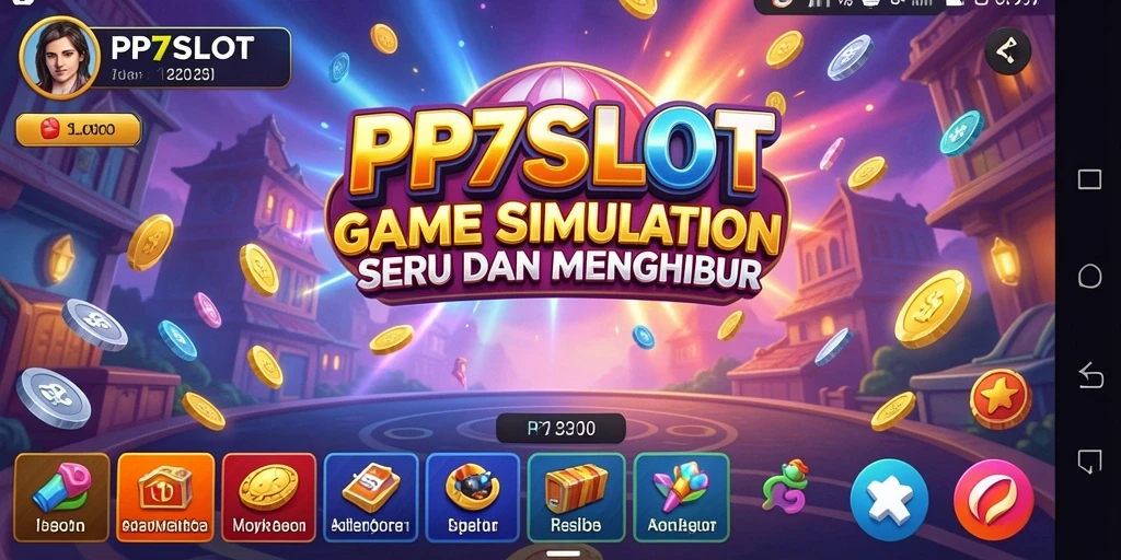 Tampilan gameplay PP7SLOT yang mendebarkan dan penuh warna.