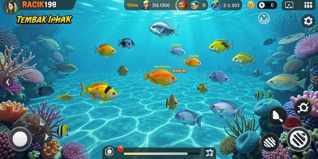 Tampilan screenshot gameplay <strong>RACIK198</strong> saat menangkap ikan.