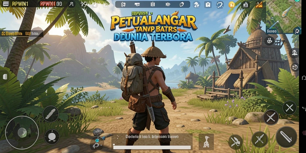 Tampilkan aksi seru dalam dunia terbuka RPWIN1.