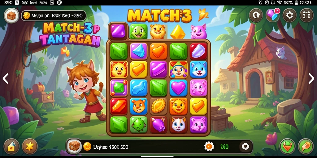 Tampilan gameplay S80 yang seru dan penuh warna di setiap level.