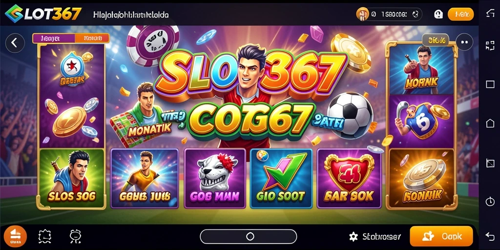 Gameplay mendebarkan yang menggabungkan slot dan olahraga.