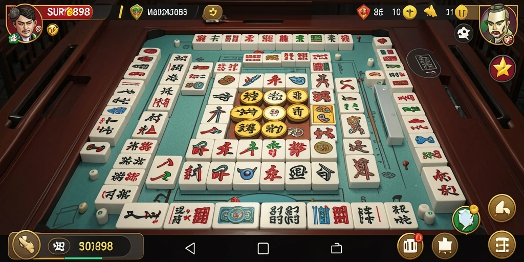 Gameplay seru dari SURYA898 yang menampilkan tantangan Mahjong.