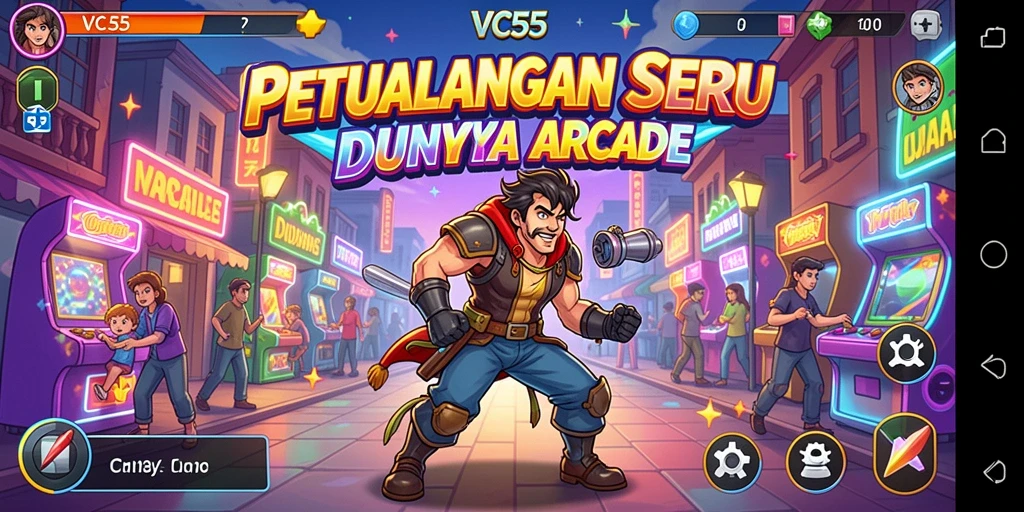 Tampilan menarik dan penuh aksi dari gameplay VC55.