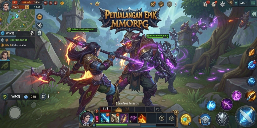 Gameplay seru dalam dunia fantasi yang epik.